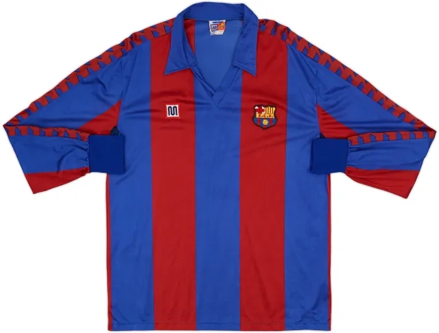 1984-89 Barcelona Home L/S Shirt - 8/10 - (XL)