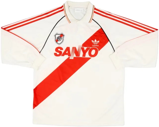 adidas River Plate Mens LS Home Shirt 1992/94