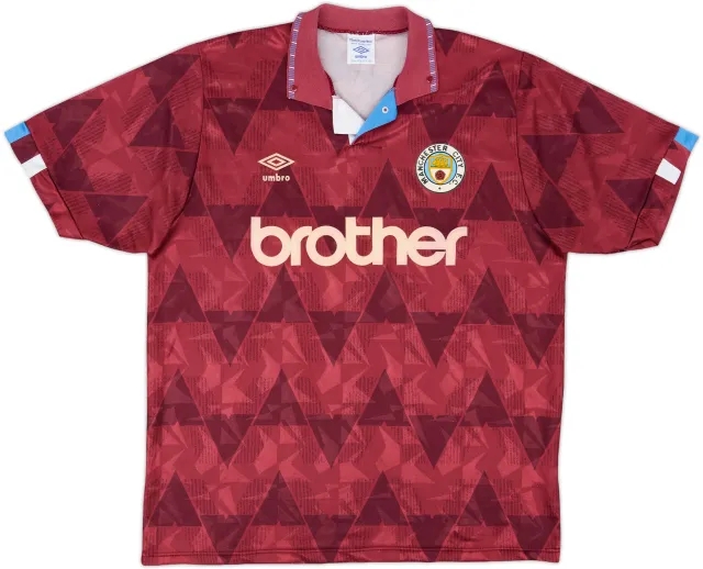 1990-92 Manchester City Away Shirt - 8/10 - (XL)