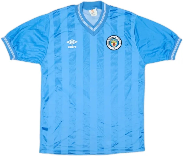 1983-85 Manchester City Home Shirt - 9/10 - (M)
