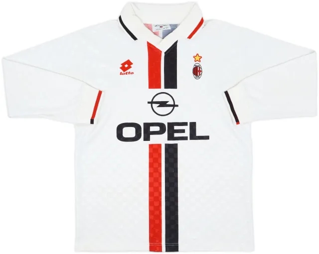 1995-96 AC Milan Away L/S Shirt - 6/10 - (L)
