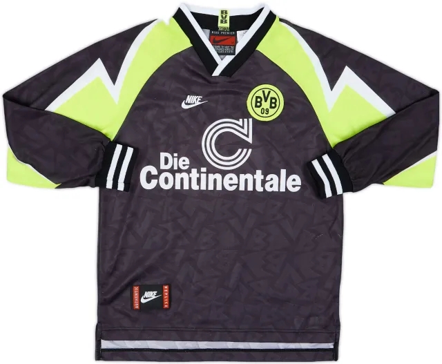 Nike Borussia Dortmund Boys LS Away Shirt 1995/96