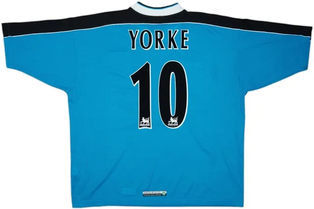 1998-99 Aston Villa Away Shirt Yorke #10 - 9/10 - (XL)
