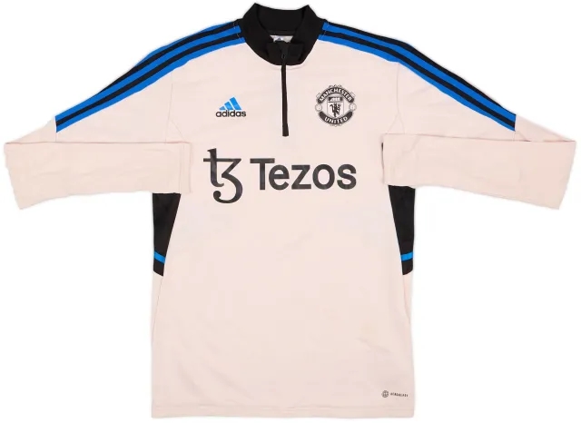 2022-23 Manchester United adidas 1/4 Zip Training Top - 6/10 - (S)