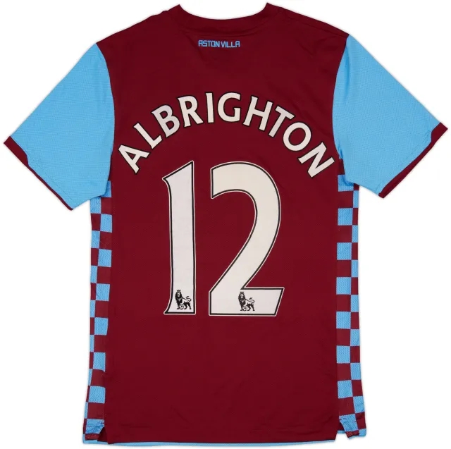 2010-11 Aston Villa Home Shirt Albrighton #12 - 9/10 - (S)