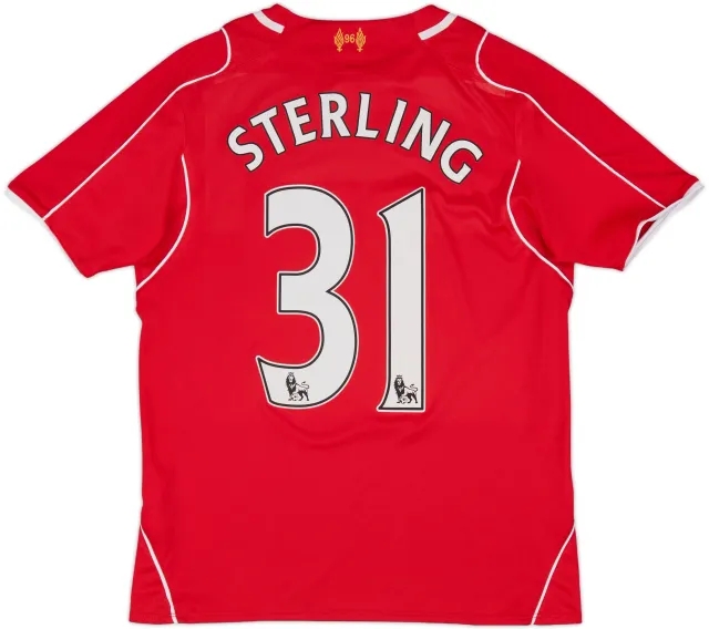 2014-15 Liverpool Home Shirt Sterling #31 - 7/10 - (L.Boys)