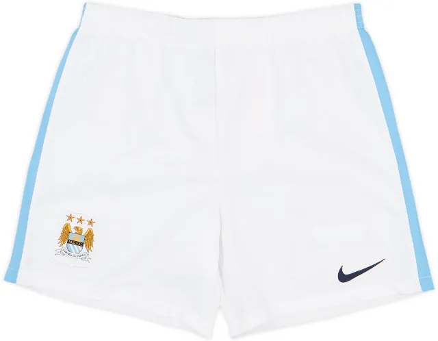 2015-16 Manchester City Home Shorts - 10/10 - (7-8 Years)