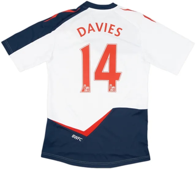 2011-12 Bolton Home Shirt Davies #14 - 5/10 - (M)