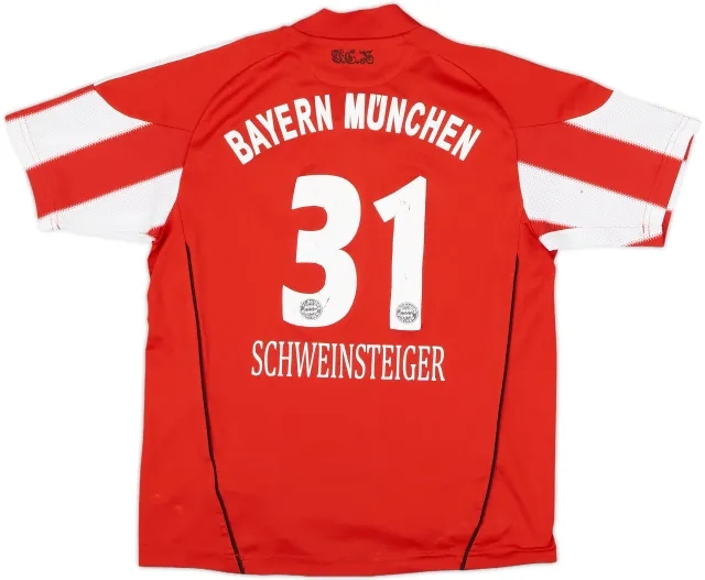 adidas Bayern Munich Boys SS Home Shirt 2010/11