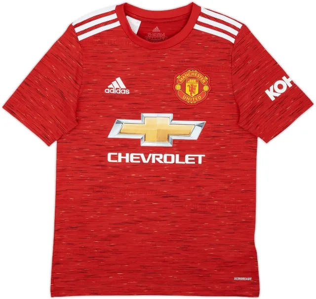 2020-21 Manchester United Home Shirt - 10/10 - (L.Boys)