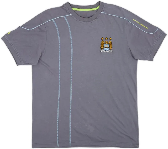2007-08 Manchester City Le Coq Sportif Cotton Tee - 6/10 - (L)