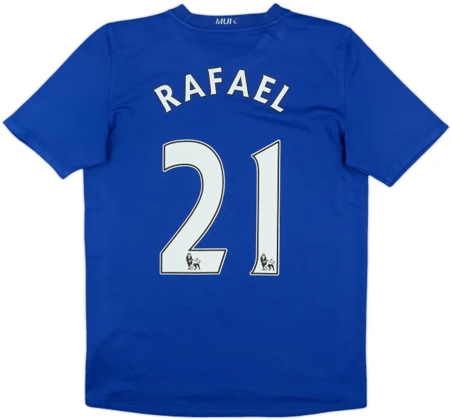 2008-09 Manchester United Third Shirt Rafael #21 - 7/10 - (XL.Boys)