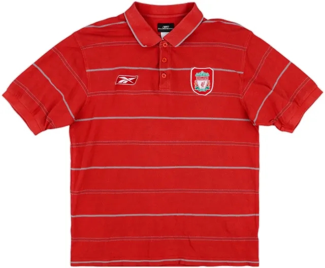 2005-06 Liverpool Reebok Polo Shirt - 9/10 - (L)