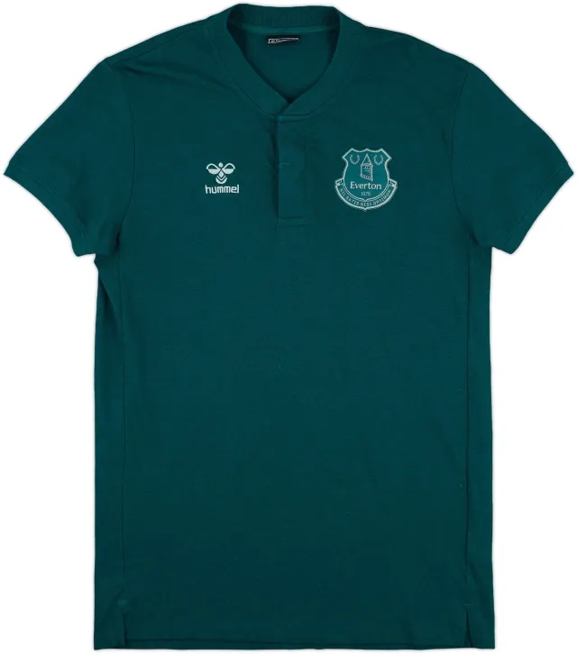 2021-22 Everton Hummel Polo Shirt - 9/10 - (L)