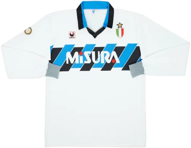 1989-90 Inter Milan Away L/S Shirt - 6/10 - (XL)