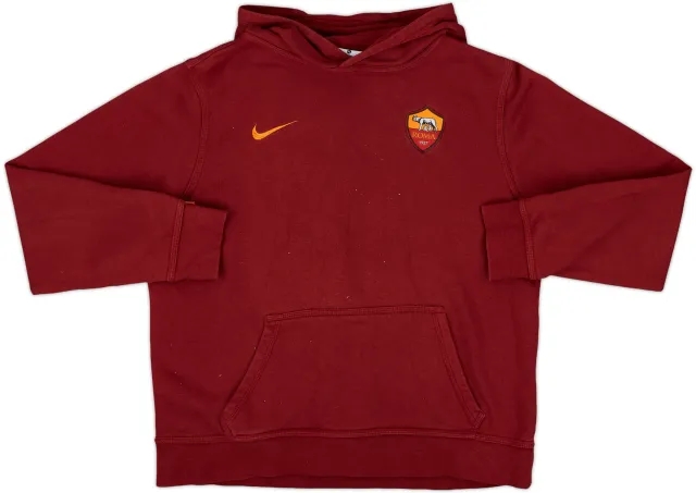 2015-16 Roma Nike Hooded Sweat Top - 9/10 - (XL.Boys)