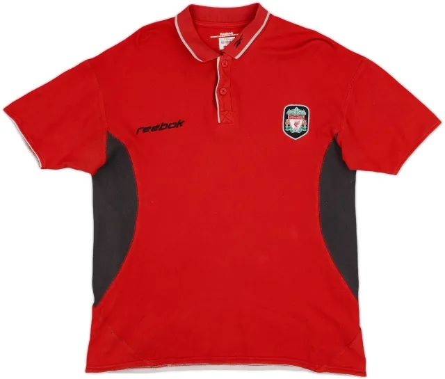 2002-03 Liverpool Reebok Polo Shirt - 9/10 - (M)