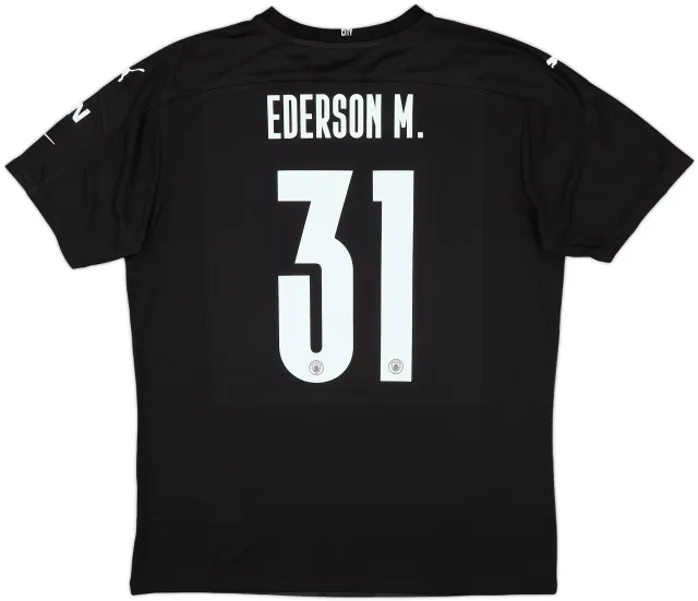 2020-21 Manchester City Match Issue FA Cup GK Shirt Ederson M. #31