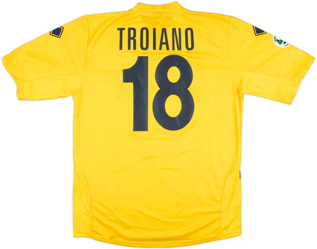 2005-06 Modena Match Issue Home Shirt Troiano #18