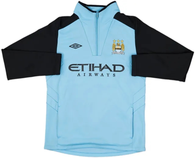2012-13 Manchester City Umbro 1/4 Zip Drill Top - 8/10 - (M)