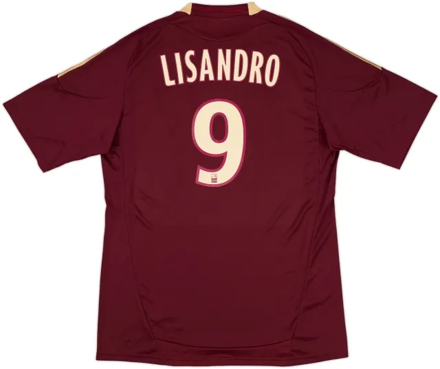 2010-11 Lyon Away Shirt Lisandro #9 (L)