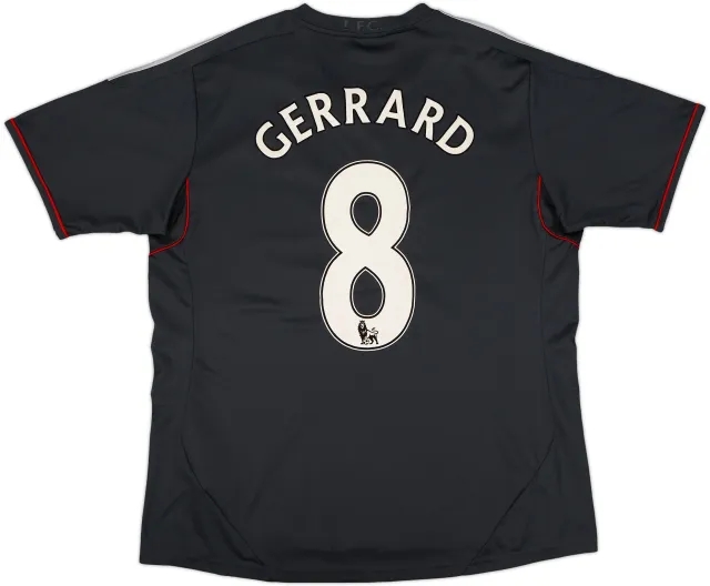 2011-12 Liverpool Away Shirt Gerrard #8 - 4/10 - (XL)