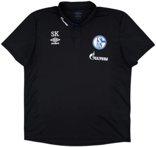 2018-19 Schalke Staff Issue Umbro Polo Shirt SK - 9/10 - (XL)