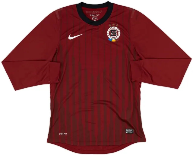 2011-12 Sparta Prague Player Issue Home L/S Shirt - 6/10 - (M)