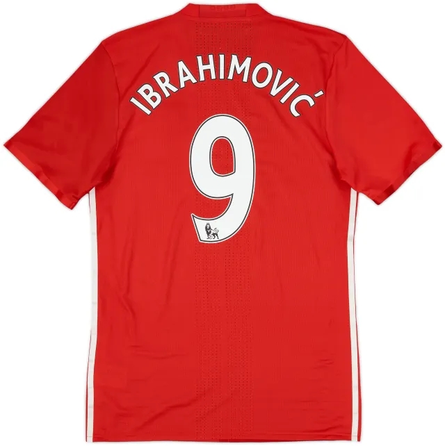 2016-17 Manchester United Authentic Home Shirt Ibrahimovic #9 - 7/10 - (M)