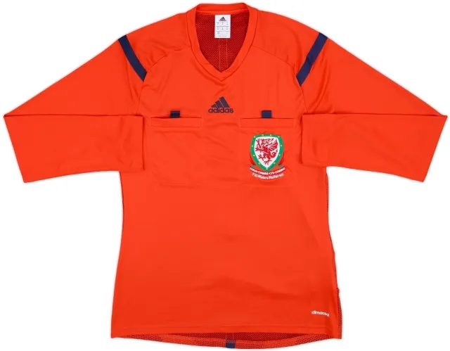2013-14 Wales FA adidas Referee L/S Shirt - 9/10 - (M)