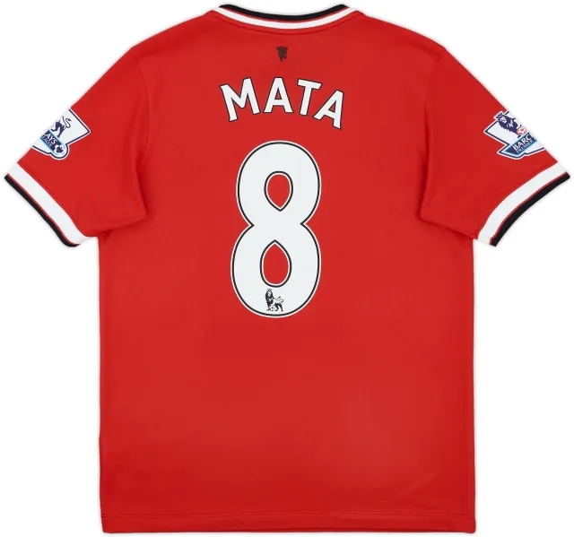 2014-15 Manchester United Home Shirt Mata #8 - 8/10 - (XL.Boys)