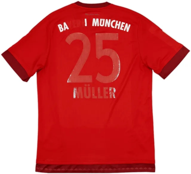 2015-16 Bayern Munich Home Shirt Muller #25 - 4/10 - (L)