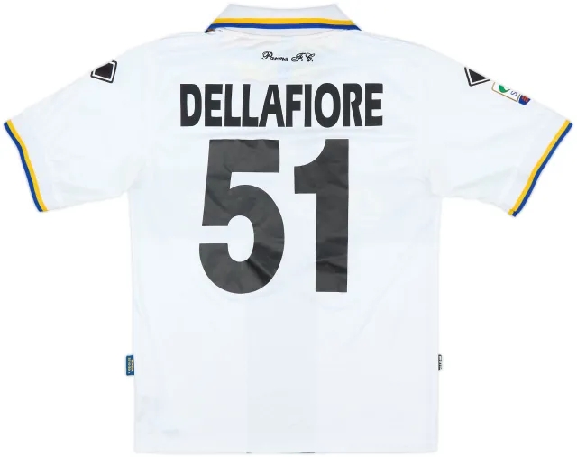 2010-11 Parma Match Issue Home Shirt Dellafiore #51
