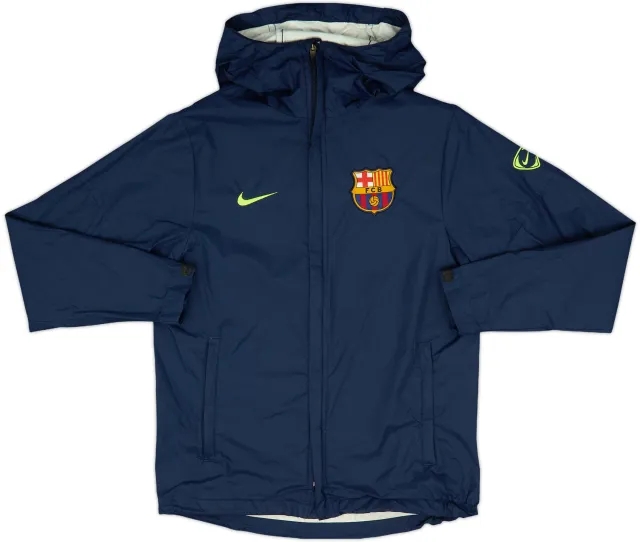 2009-10 Barcelona Nike Hooded Rain Jacket - 8/10 - (XS)