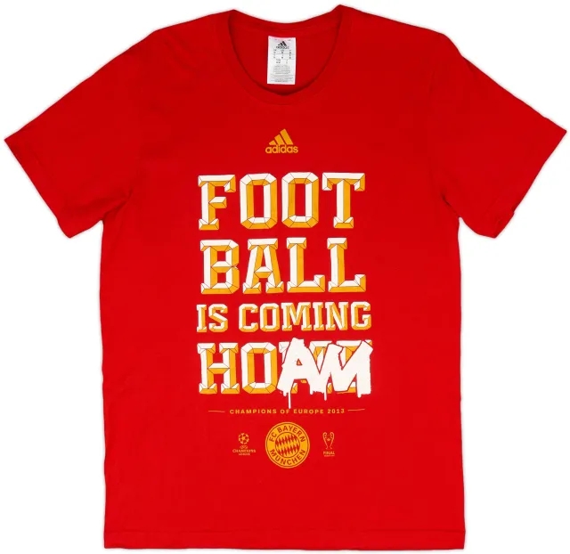 2013-14 Bayern Munich adidas Graphic Tee - 8/10 - (M)