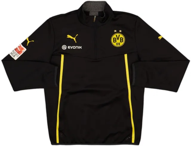 2013-14 Borussia Dortmund Puma 1/4 Zip Drill Top - 9/10 - (S)