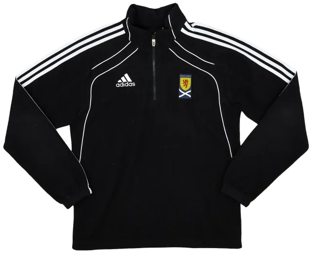 2010-11 Scotland adidas 1/4 Zip Fleece Top - 8/10 - (S)