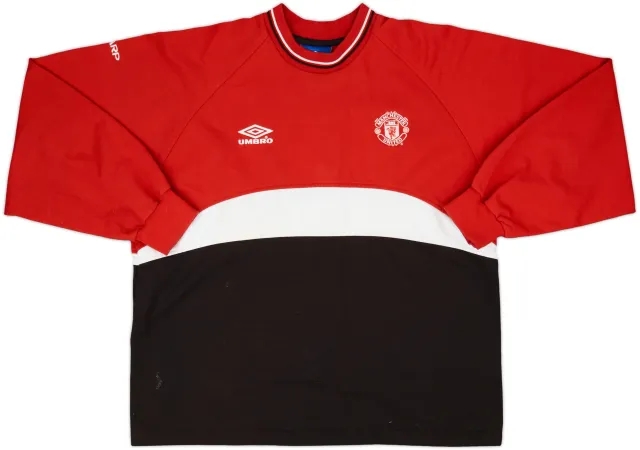1999-00 Manchester United Umbro Sweat Top - 8/10 - (L)