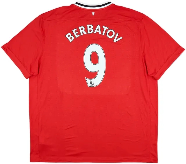 2011-12 Manchester United Home Shirt Berbatov #9 (3XL)