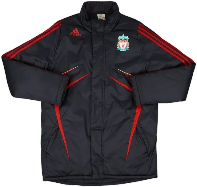 2009-10 Liverpool adidas Padded Bench Coat - 10/10 - (M/L)