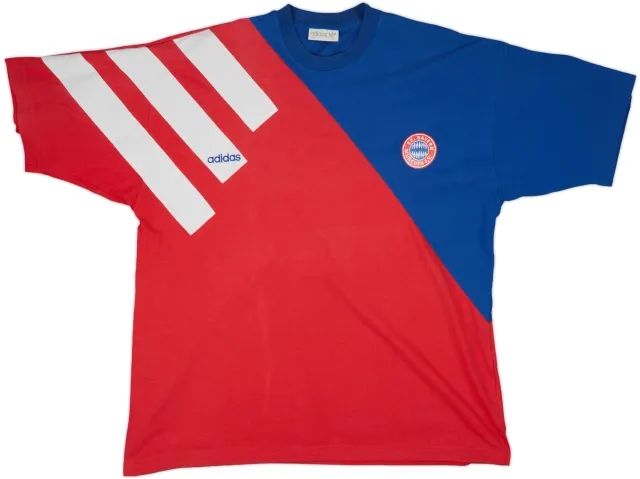 adidas Bayern Munich Mens SS Home Shirt 1991/92