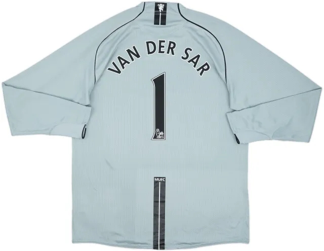 2007-08 Manchester United GK Shirt Van Der Sar #1 (XL)