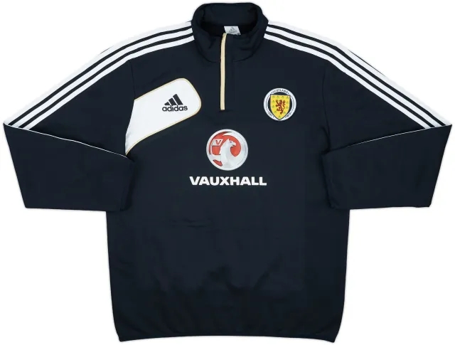 2011-12 Scotland adidas 1/4 Zip Sweat Top - 8/10 - (L/XL)