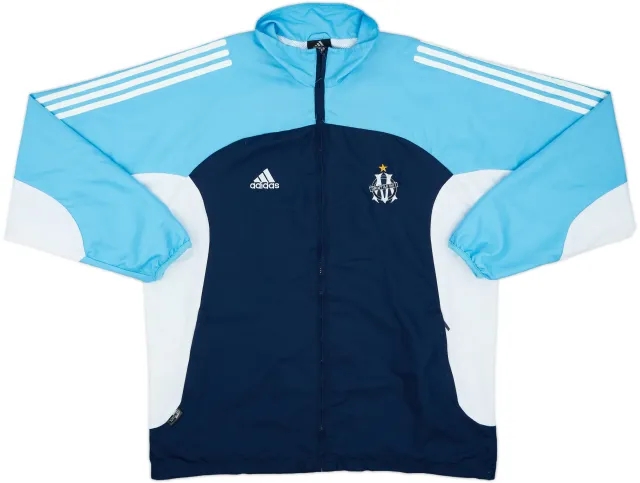 2002-03 Olympique Marseille adidas Track Jacket - 9/10 - (L/XL)