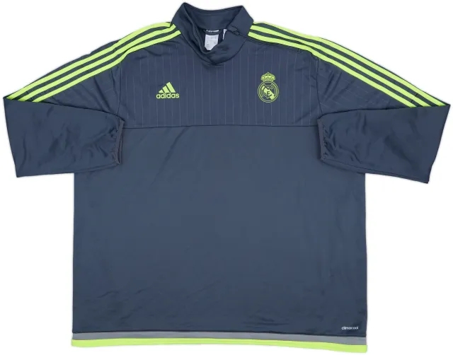2015-16 Real Madrid 1/4 Zip Drill Top - 9/10 - (3XL)