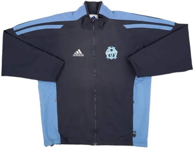 2001-02 Olympique Marseille adidas Track Jacket - 8/10 - (S)