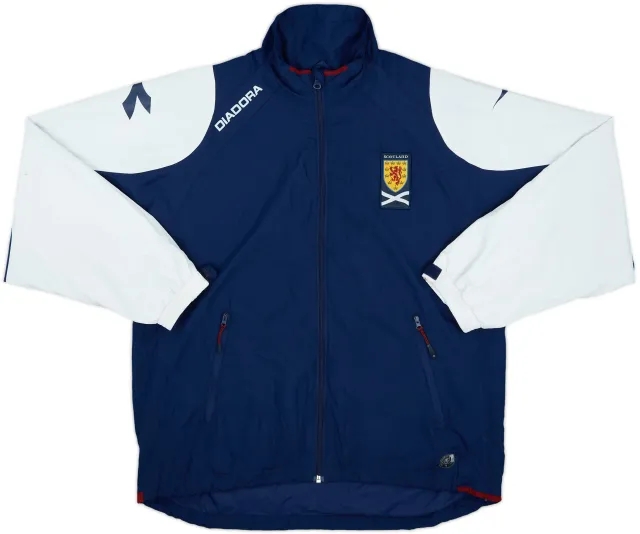 2005-06 Scotland Diadora Rain Jacket - 6/10 - (S)