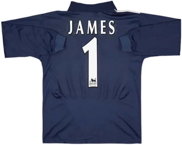 1998-99 Liverpool GK Shirt James #1 - 6/10 - (XL.Boys)