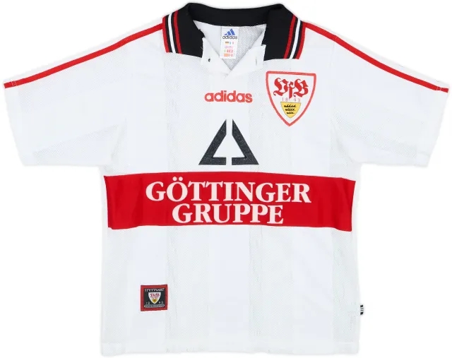 adidas Stuttgart Mens SS Home Shirt 1997/98