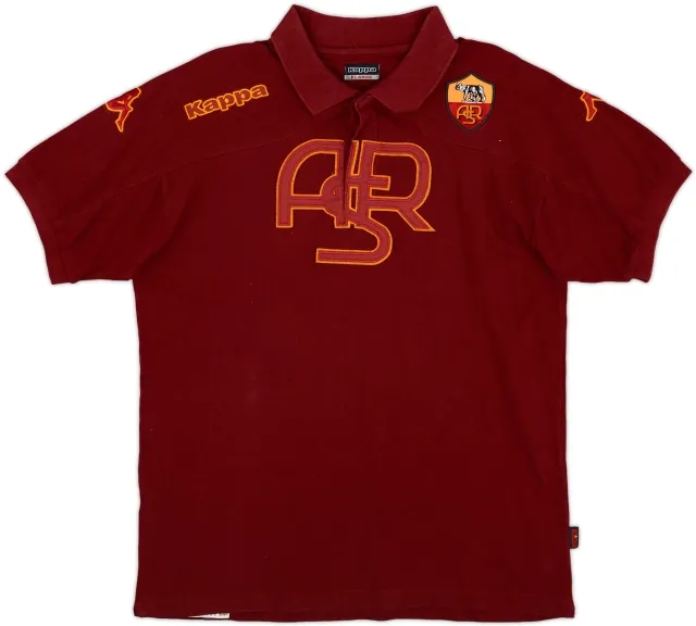 2002-03 Roma Kappa Polo Shirt - 6/10 - (XL)